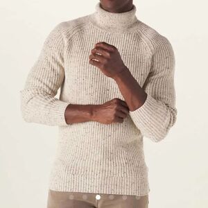 The Normal Brand Turtleneck Shaker Sweater